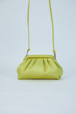 Satin Pouch Bag - Lime Green