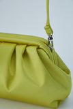 Satin Pouch Bag - Lime Green