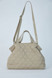 Quilted Shoulder Bag - Cream