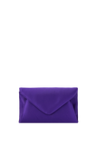 Recycled Satin Clutch Bag - Purple