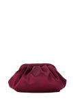 Satin Pouch Crossbody Bag - Burgundy