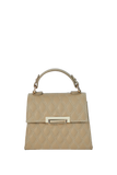 Recycled Vegan Leather Hand Bag - Beige