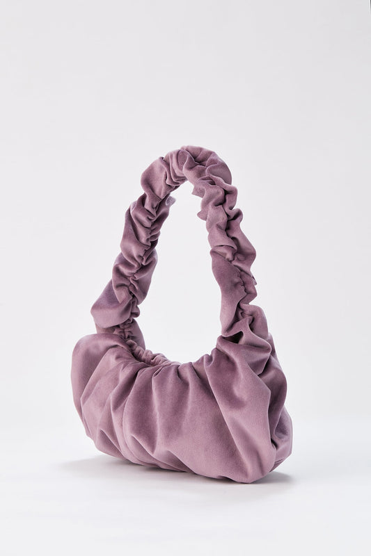 Pleated Shoulder Bag - Lilac