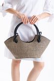 Woven Straw Tote Bag - Multi