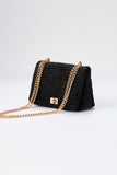 Quilted Mini Crossbody & Shoulder Bag - Black