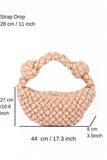 Puffy Quilted Lightweight Large Shoulder Bag - Beige