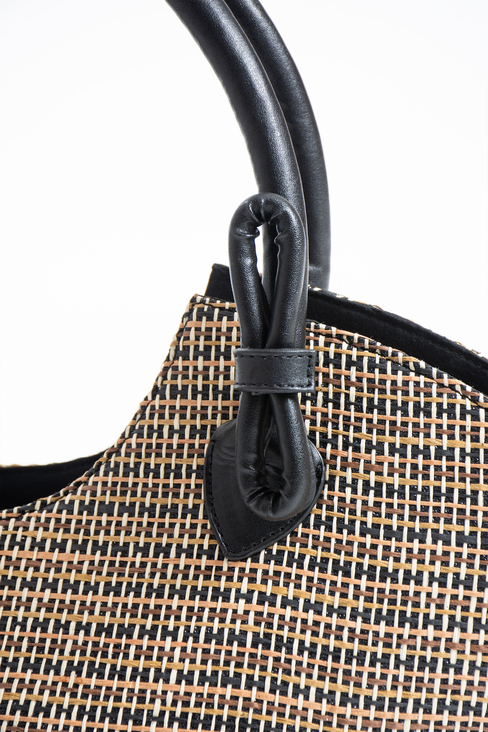 Woven Straw Tote Bag - Multi