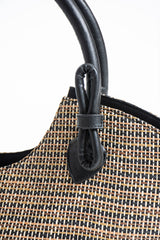 Woven Straw Tote Bag - Multi