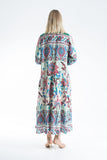 Womens Viscose Bohemian Floral Maxi Dress