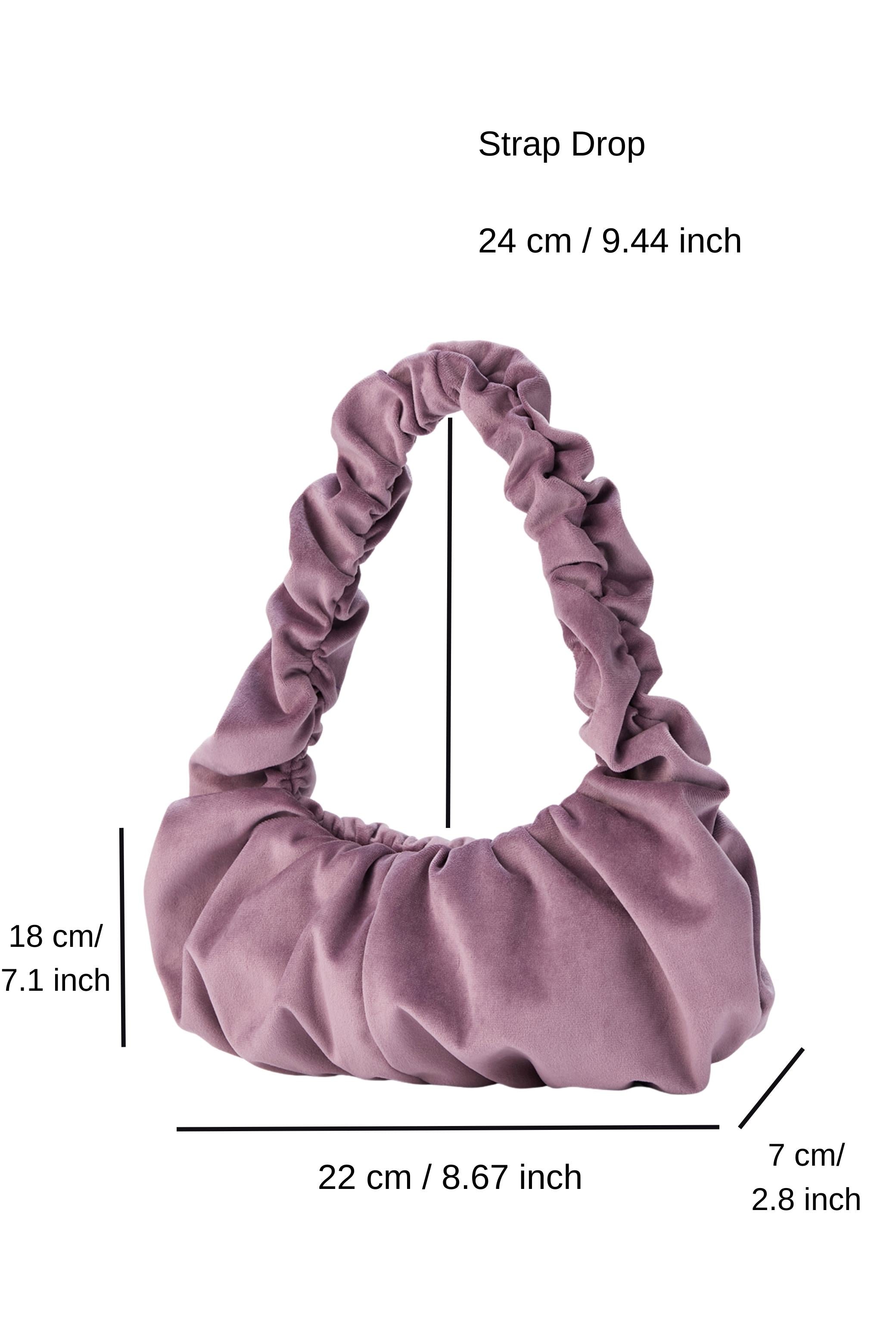Pleated Shoulder Bag - Lilac