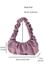 Pleated Shoulder Bag - Lilac