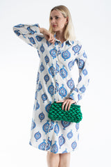 Puffy Quilted Satin Clucth Bag with Detachable Crossbody Strap - Green