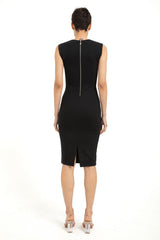 Women’s Sleeveless Ponte Midi Dress