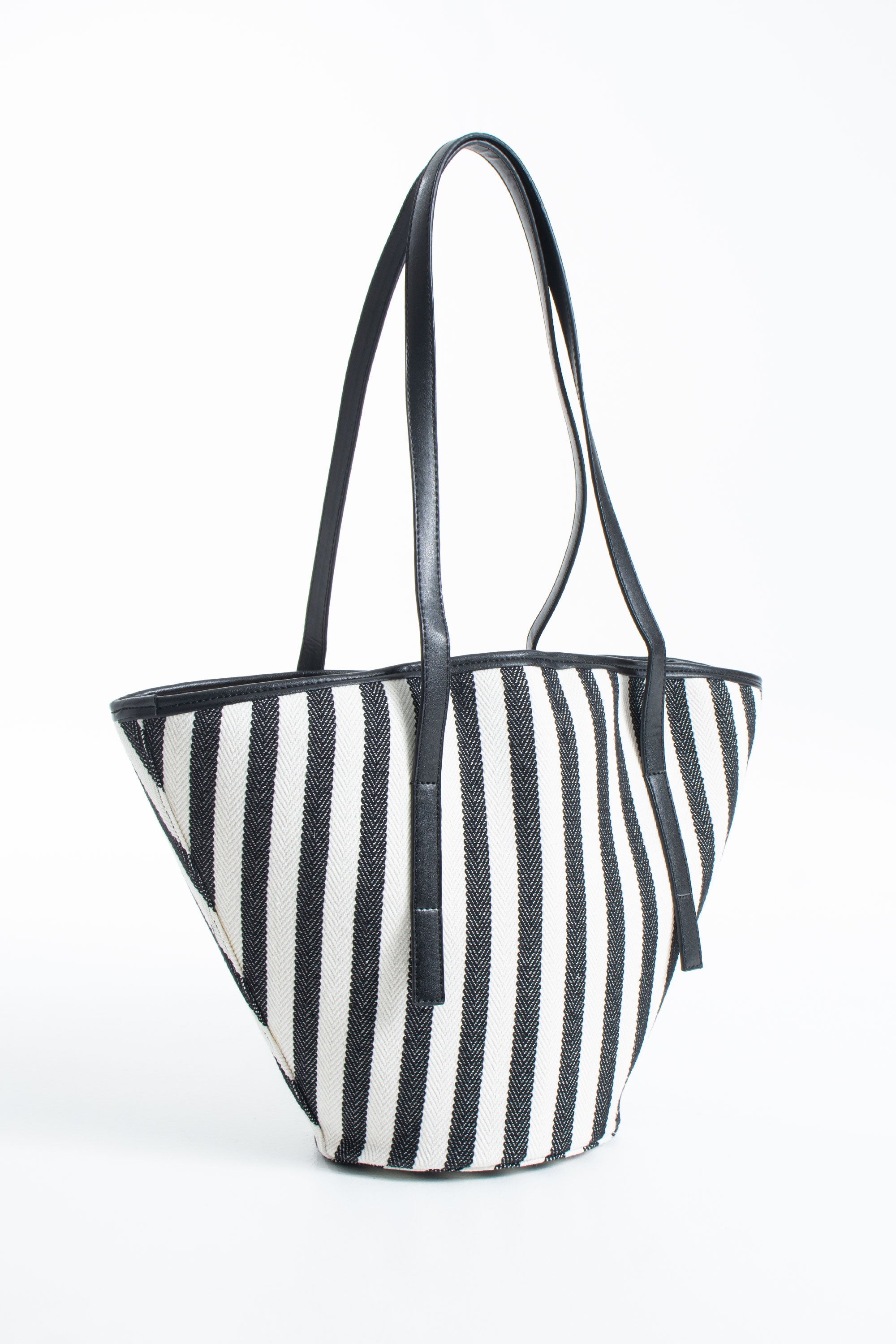 Striped Canvas Tote Bag - Multi