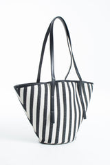Striped Canvas Tote Bag - Multi