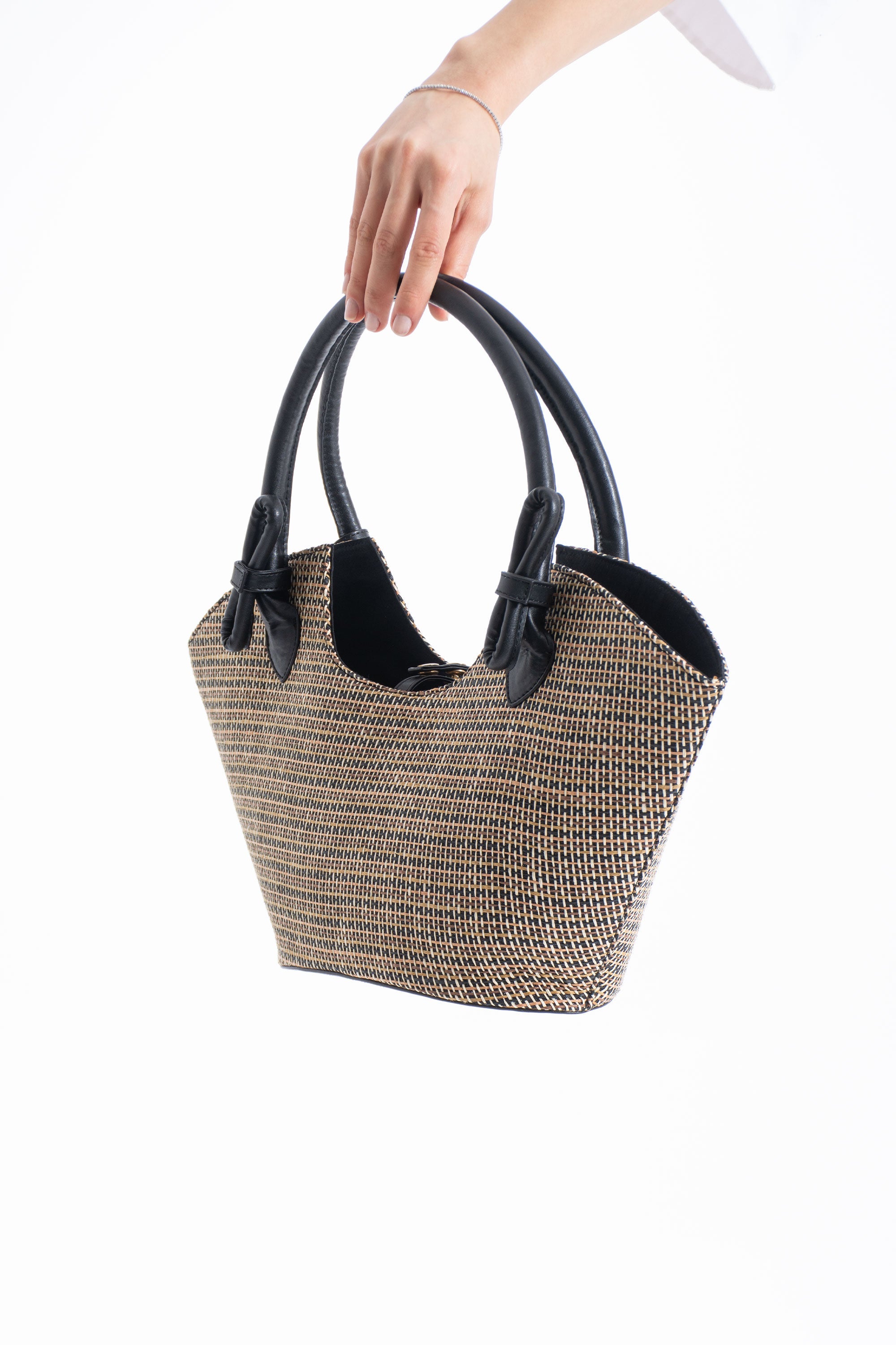 Woven Straw Tote Bag - Multi