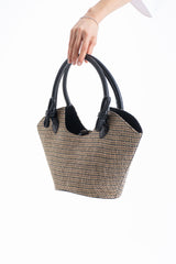 Woven Straw Tote Bag - Multi