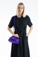 Womens Viscose Midi Shirt Dress