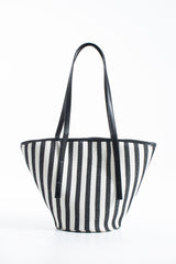 Striped Canvas Tote Bag - Multi