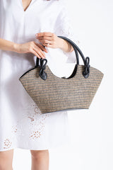 Woven Straw Tote Bag - Multi
