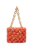 Recycled Quilted Hand Bag - Orange
