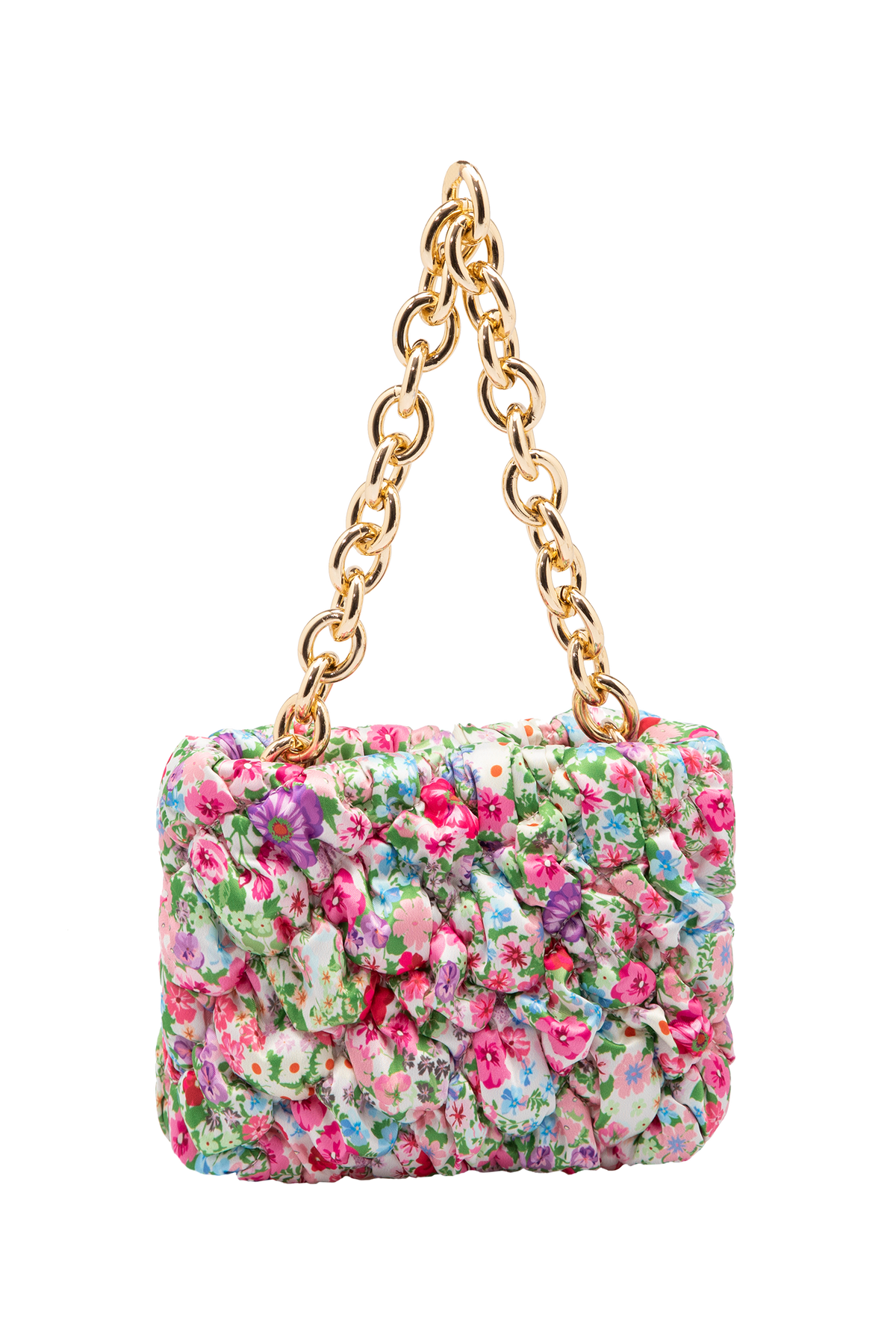 Recycled Quilted Hand Bag - Pink