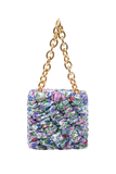 Recycled Quilted Hand Bag - Purple