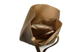 Vegan Leather Weekend Bag - Gold