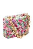 Recycled Quilted Hand Bag - Pink