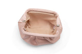 Satin Pouch Crossbody Bag - Champagne