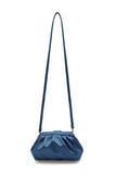 Satin Pouch Crossbody Bag - Blue