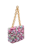 Recycled Quilted Hand Bag - Lilac
