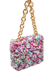 Recycled Quilted Hand Bag - Lilac