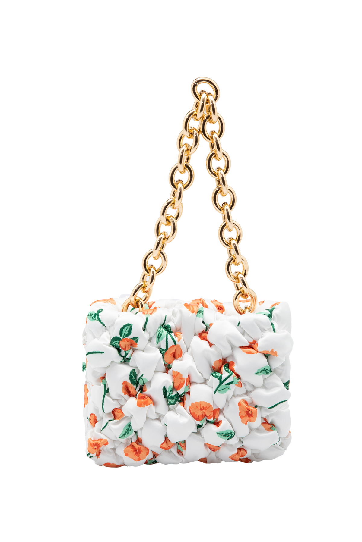 Recycled Quilted Hand Bag - White