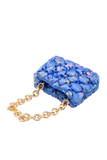 Recycled Quilted Hand Bag - Blue