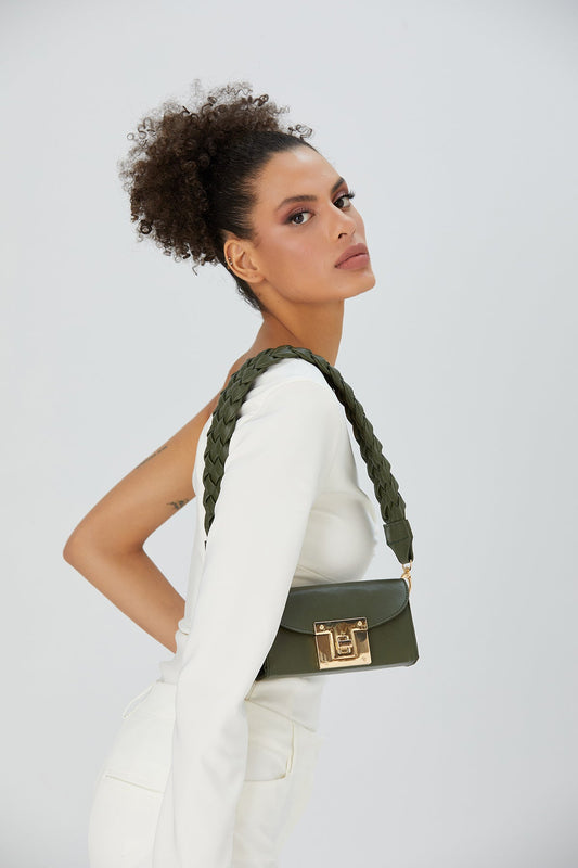 Mini Shoulder Bag - Khaki Green