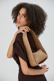Asymmetric Baguette Bag - Nude