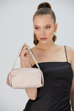 Recycled Satin Evening Bag - Champagne