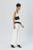 Recycled Quilted Satin Crossbody Bag - Black