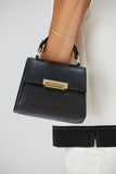 Top Handle Mini Crossbody Bag - Black