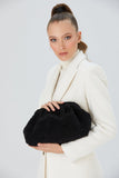 Plush Pouch Bag - Black