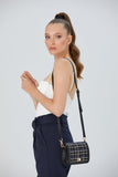 Tweed Crossbody Bag - Black