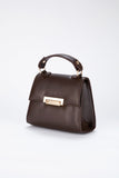 Top Handle Mini Crossbody Bag - Brown