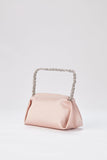 Recycled Satin Evening Bag - Champagne