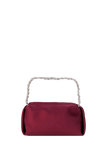 Recycled Satin Evening Bag - Burgundy