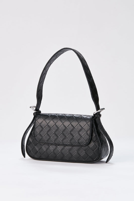 Baguette Shoulder Bag - Black