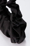Velvet Croissant Hand Bag - Black