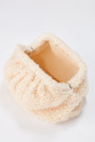 Plush Pouch Bag - Cream