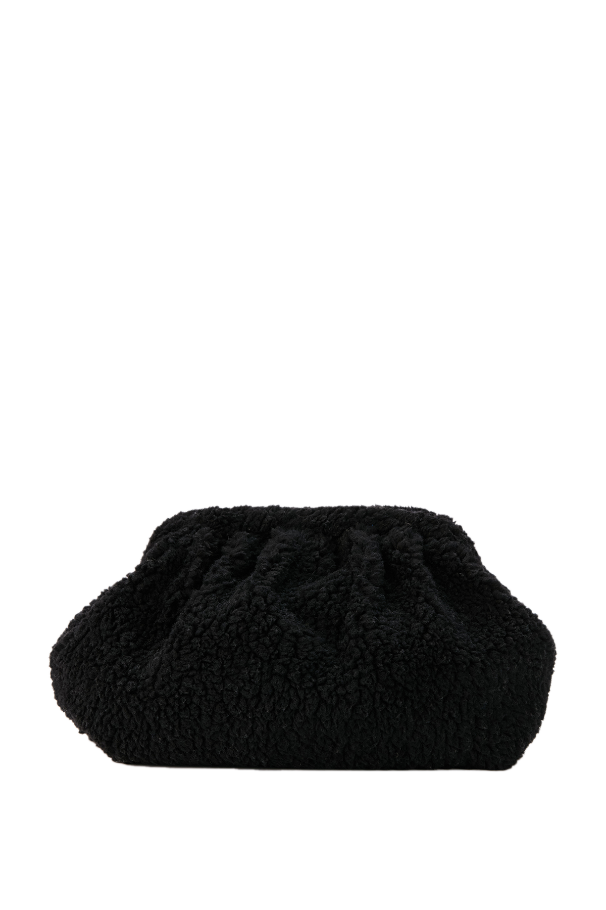 Plush Pouch Bag - Black
