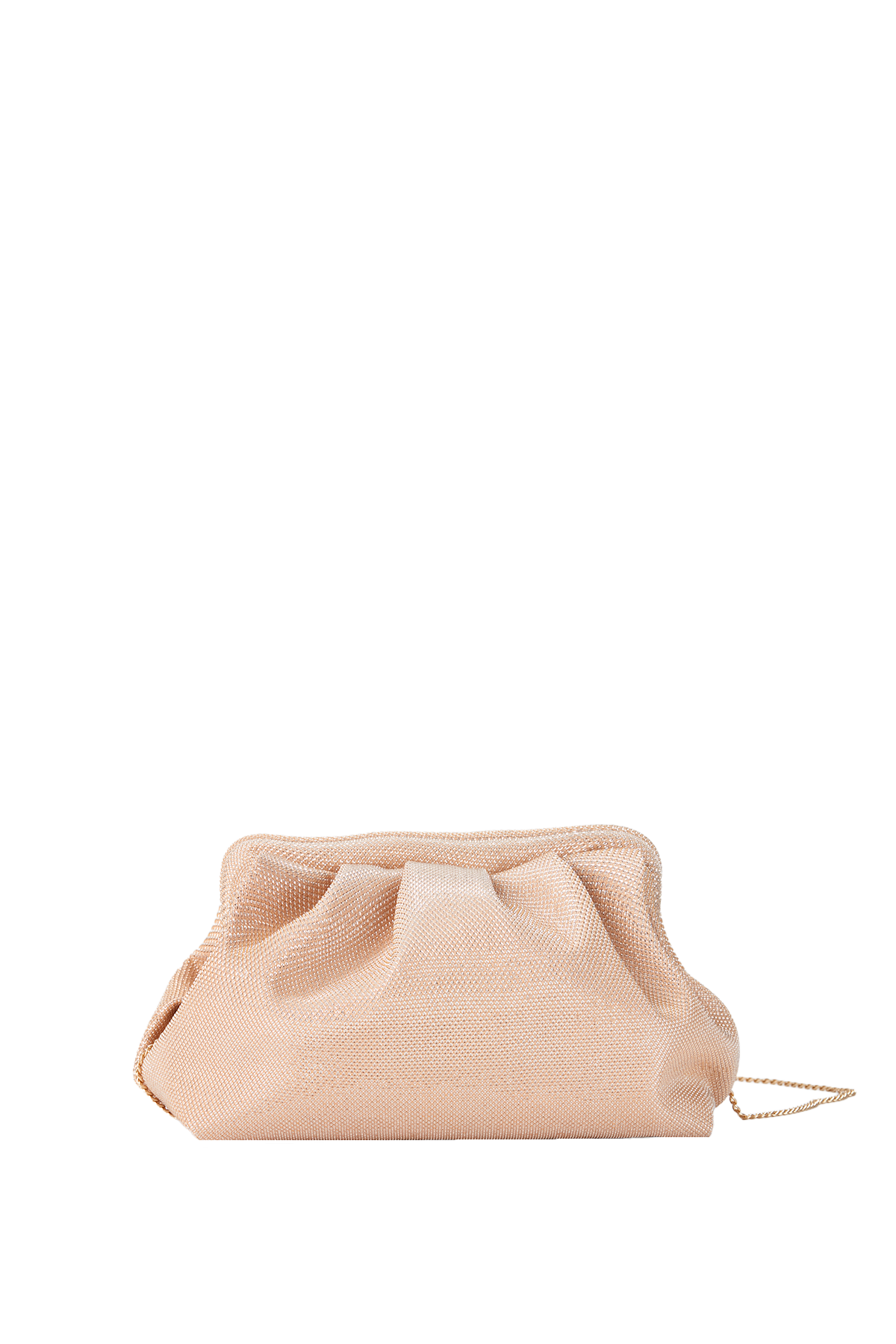 Shimmery Pouch Crossbody Bag - Gold